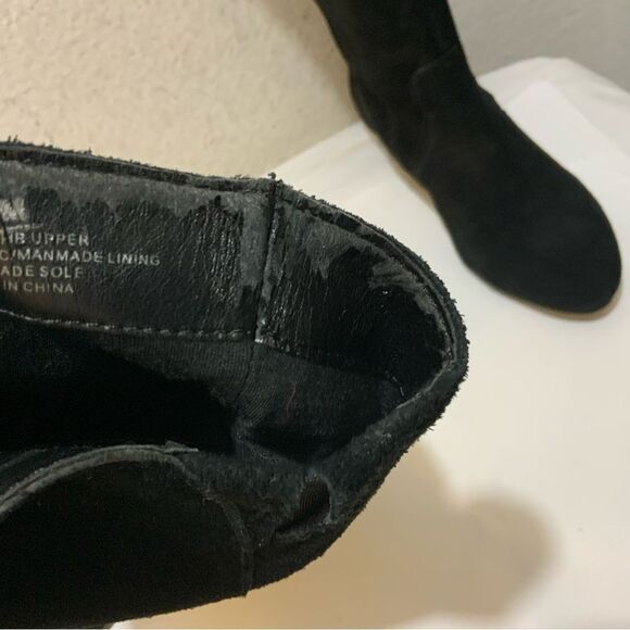 Gianni Bini black suede boots size 10 - Picture 11 of 12